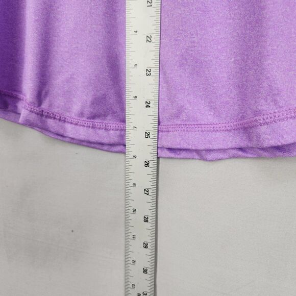 Exersion Womens Yoga Workout Exercise Short Sleeve Top Size M Lavender Round Hem - Picture 5 of 6